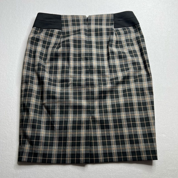 The Limited Plaid Stretch Pencil Skirt Size 6 - Picture 8 of 13